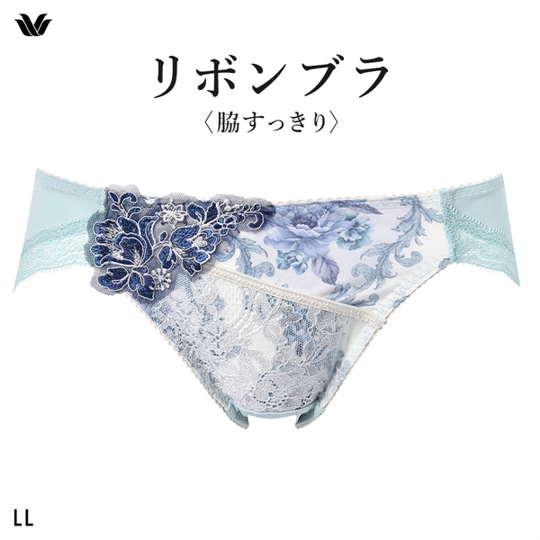 ワコール リボンブラ 脇すっきり ショーツ ローライズ ハイレッグ LL Wacoal BXB473 PXB173