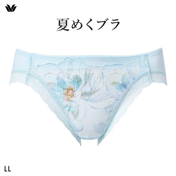 ワコール 夏めくブラ ショーツ LL ローライズ ハイレッグ Wacoal BXB485 PXB185 大きいサイズ