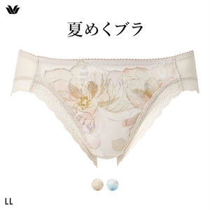 ワコール 夏めくブラ ショーツ LL ローライズ ハイレッグ Wacoal BXB485 PXB185 大きいサイズ