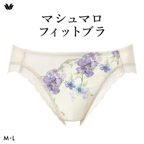 ワコール Wacoal マシュマロフィットブラ BXB486 ペア ノーマル ショーツ ML ローライズ ハイレッグ PXB186 単品