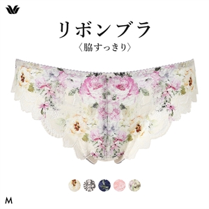 ワコール リボンブラ 脇すっきり ショーツ Tバック サイドレース M ソング BXB423 PXB423 Wacoal