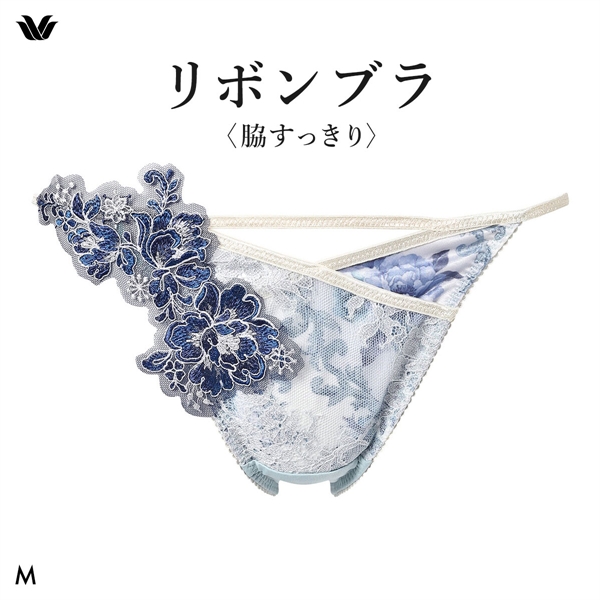 ワコール リボンブラ 脇すっきり ローライズ ショーツ Tバック M ソング バックレース Wacoal BXB473 PXB473