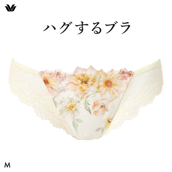 ワコール ハグするブラ BXB478 PXB478 ショーツ Tバック M バックレース Wacoal(CR-クリーム-M)