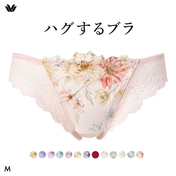 ワコール ハグするブラ BXB478 PXB478 ショーツ Tバック M バックレース Wacoal