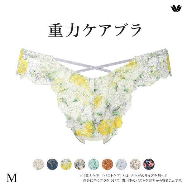 ワコール Wacoal 重力ケアブラ BXB194 PXB494 ショーツ Tバック M バックレース 単品