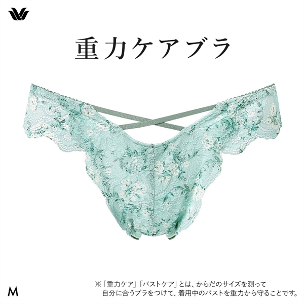 ワコール Wacoal 重力ケアブラ BXB194 PXB494 ショーツ Tバック M バックレース