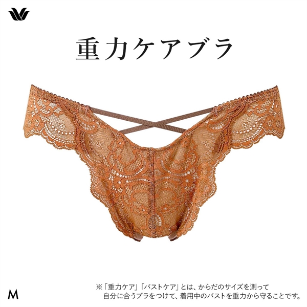 ワコール Wacoal 重力ケアブラ BXB194 PXB494 ショーツ Tバック M バックレース