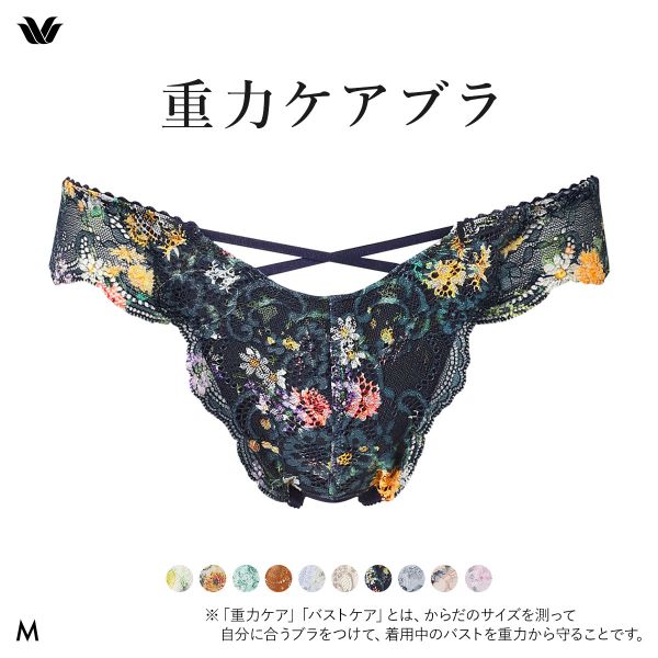 ワコール Wacoal 重力ケアブラ BXB194 PXB494 ショーツ Tバック M バックレース 単品