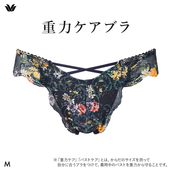 ワコール Wacoal 重力ケアブラ BXB194 PXB494 ショーツ Tバック M バックレース