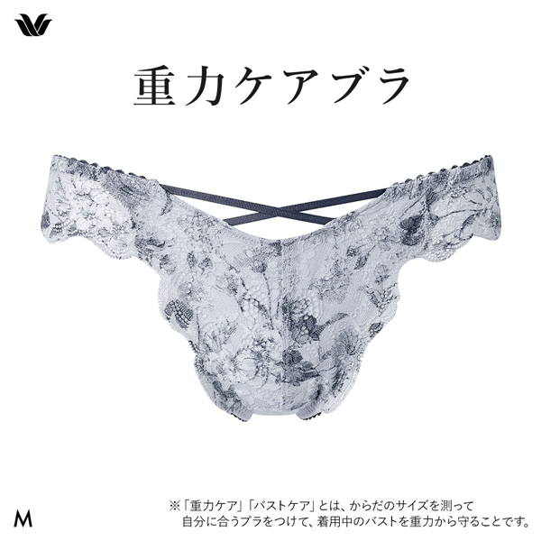 ワコール Wacoal 重力ケアブラ BXB194 PXB494 ショーツ Tバック M バックレース