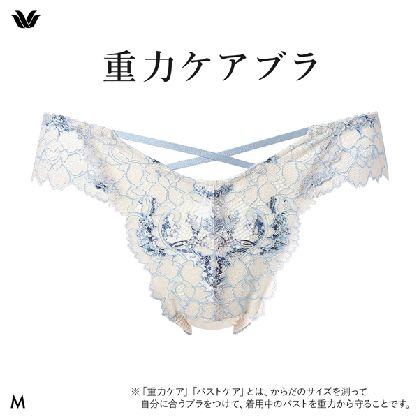ワコール Wacoal 重力ケアブラ BXB194 PXB494 ショーツ Tバック M バックレース