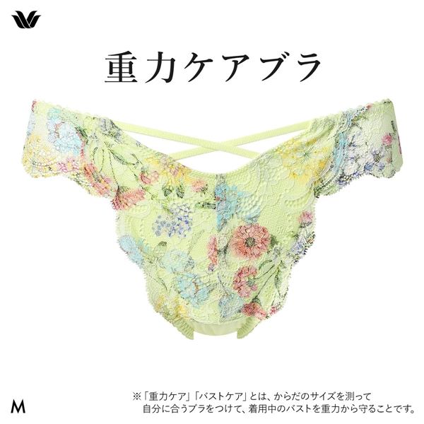 ワコール Wacoal 重力ケアブラ BXB194 PXB494 ショーツ Tバック M バックレース