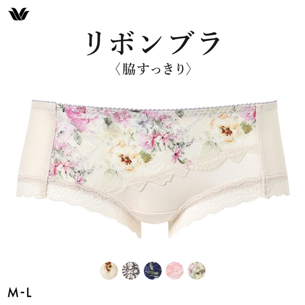 ワコール リボンブラ 脇すっきり ショーツ ボーイレングス ML BXB423 PXB623 Wacoal