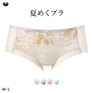 ワコール 夏めくブラ ボーイレングスショーツ ML ローライズ ひびきにくい Wacoal BXB485 PXB685