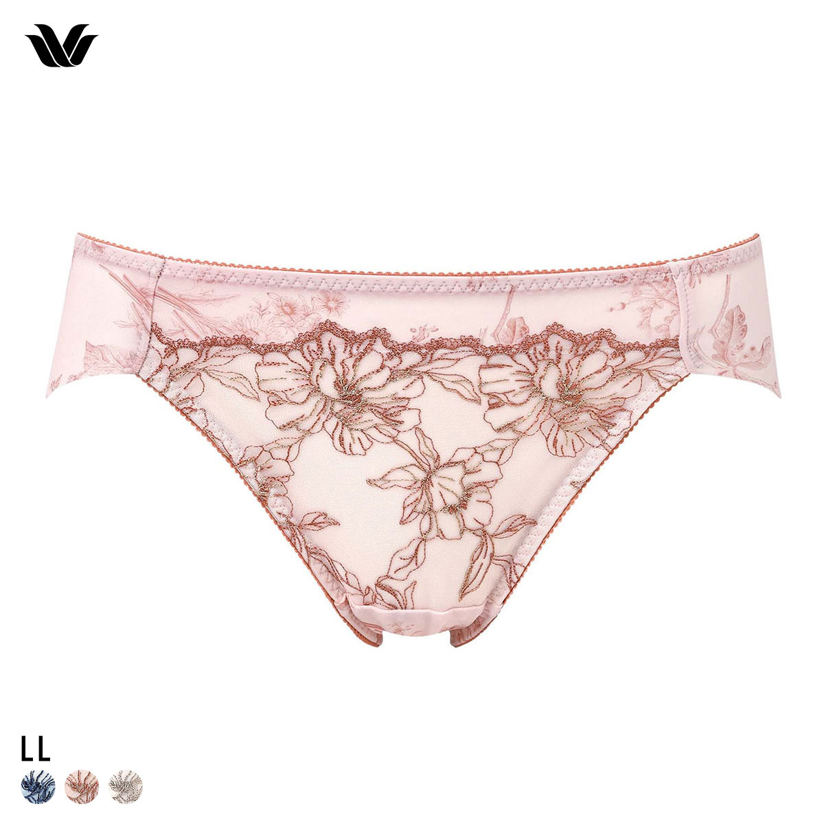 ワコール スムージングブラ 着やせすっきり ショーツ LL ハイレッグ ローライズ Wacoal PXC105 05G(LPI-薄ピンク-LL)