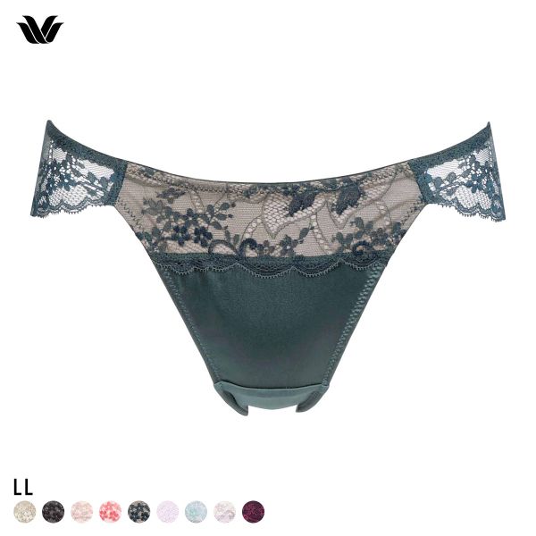 ワコール ナチュラルメイクブラ ショーツ バックレース LL ハイレッグ ローライズ 大きいサイズ Wacoal PXC108 08G