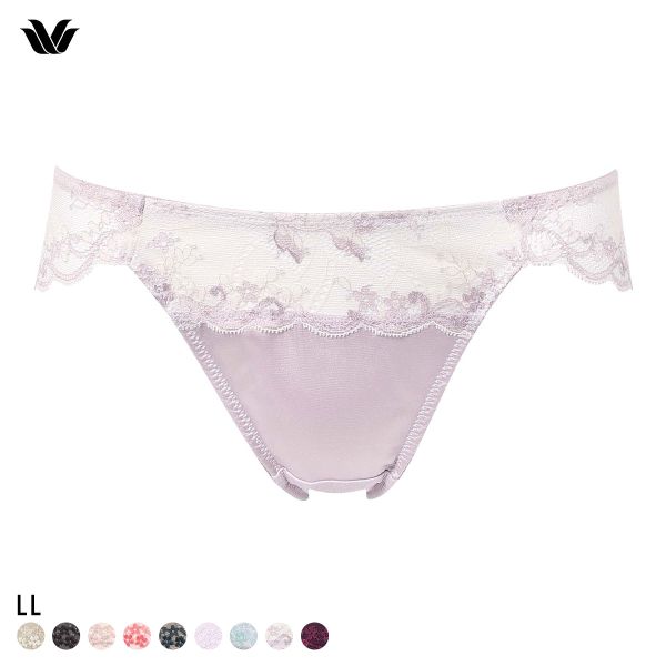 ワコール ナチュラルメイクブラ ショーツ バックレース LL ハイレッグ ローライズ 大きいサイズ Wacoal PXC108 08G