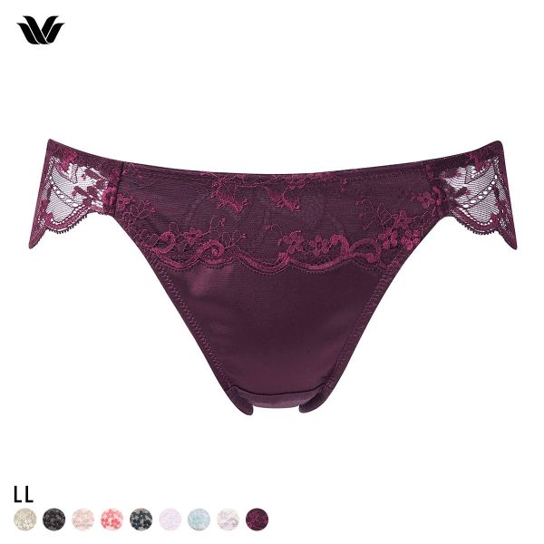 ワコール ナチュラルメイクブラ ショーツ バックレース LL ハイレッグ ローライズ 大きいサイズ Wacoal PXC108 08G