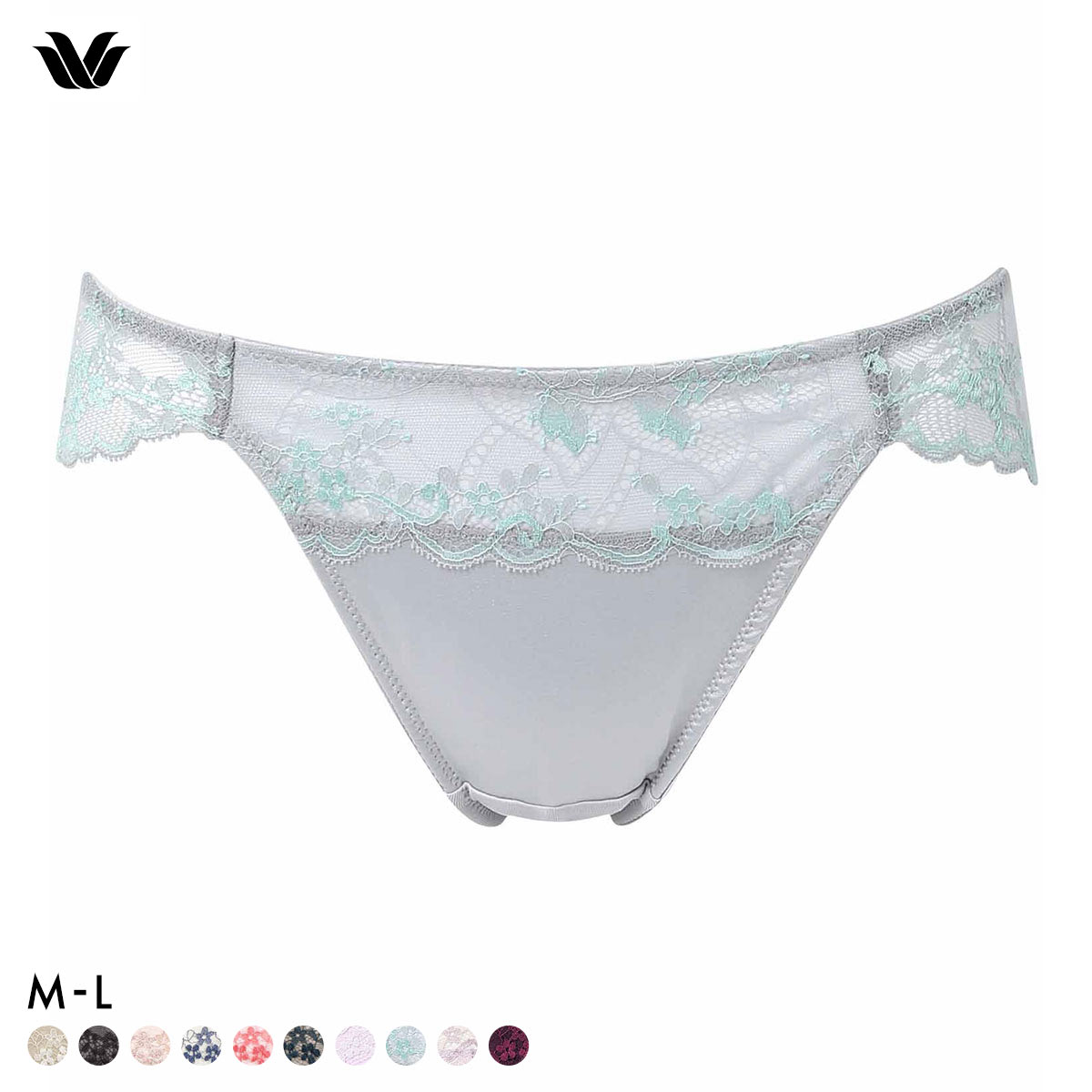 ワコール ナチュラルメイクブラ ショーツ ML ハイレッグ ローライズ Wacoal PXC108 08G(GY-グレー-M)