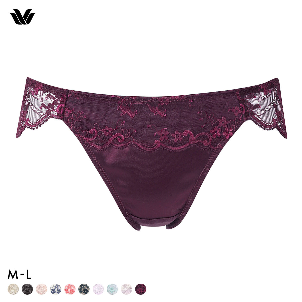 ワコール ナチュラルメイクブラ ショーツ ML ハイレッグ ローライズ Wacoal PXC108 08G(WI-ワイン-M)