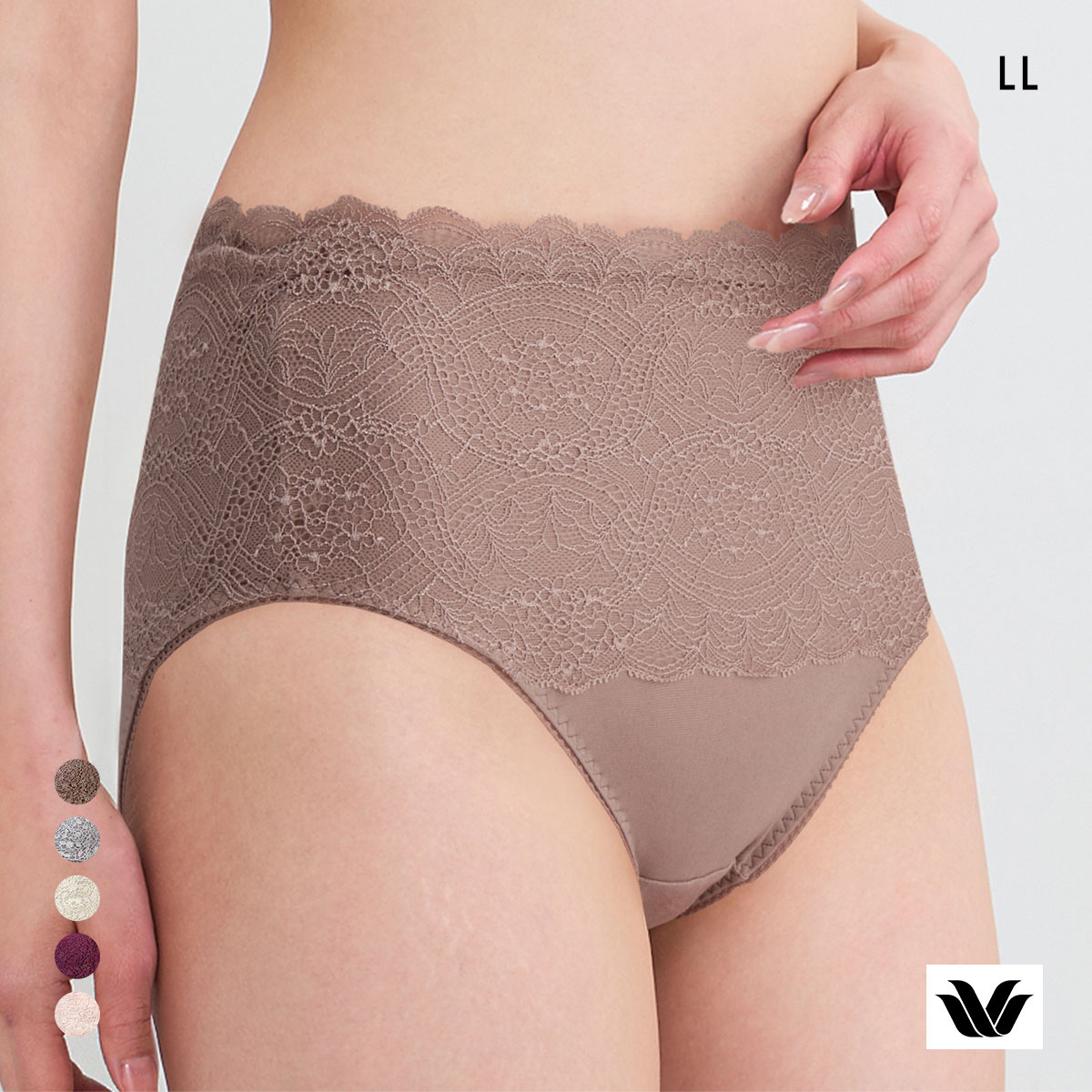 ワコール ナチュラルメイクブラ ショーツ LL はきこみふかめ 深ばき PXC201 BXC101 BXC301 Wacoal 01G(BR-ブラウン-LL)