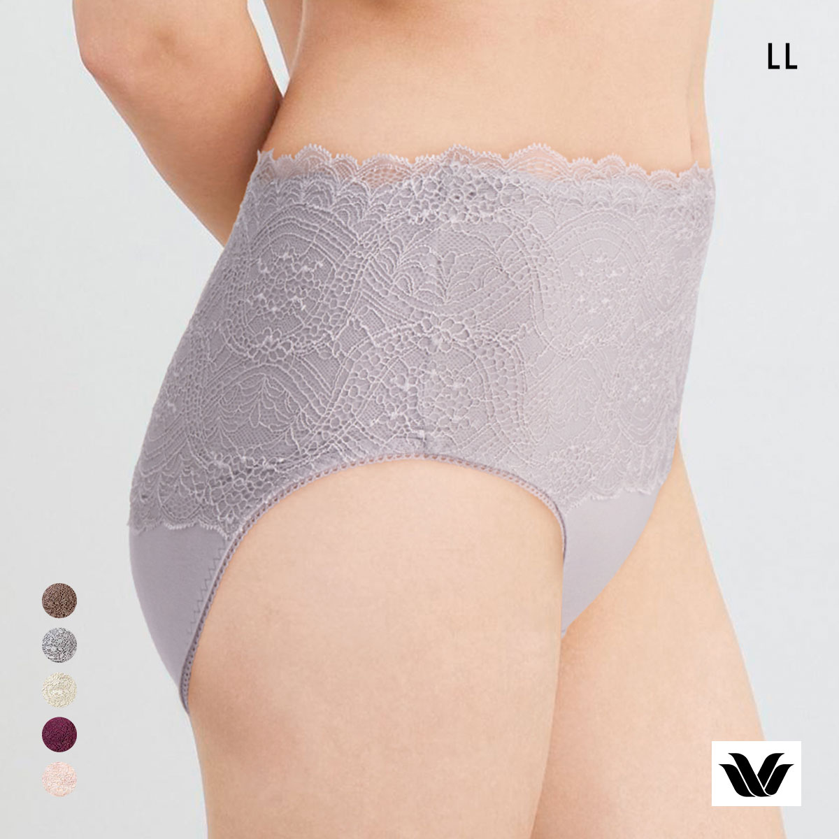 ワコール ナチュラルメイクブラ ショーツ LL はきこみふかめ 深ばき PXC201 BXC101 BXC301 Wacoal 01G(GY-グレー-LL)