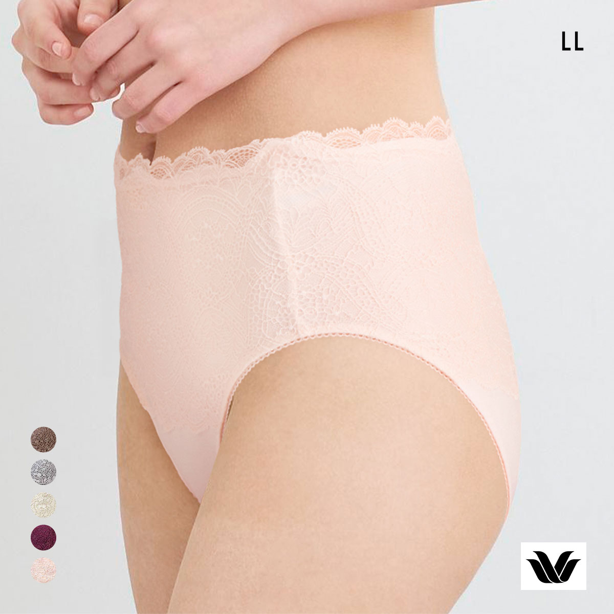 ワコール ナチュラルメイクブラ ショーツ LL はきこみふかめ 深ばき PXC201 BXC101 BXC301 Wacoal 01G(LPE-薄ピーチ-LL)