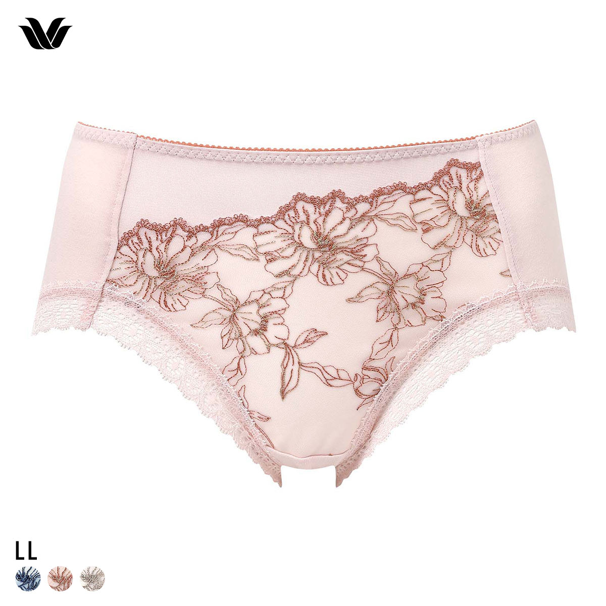 ワコール スムージングブラ 着やせすっきり ショーツ LL はきこみふつう Wacoal PXC205 05G(LPI-薄ピンク-LL)