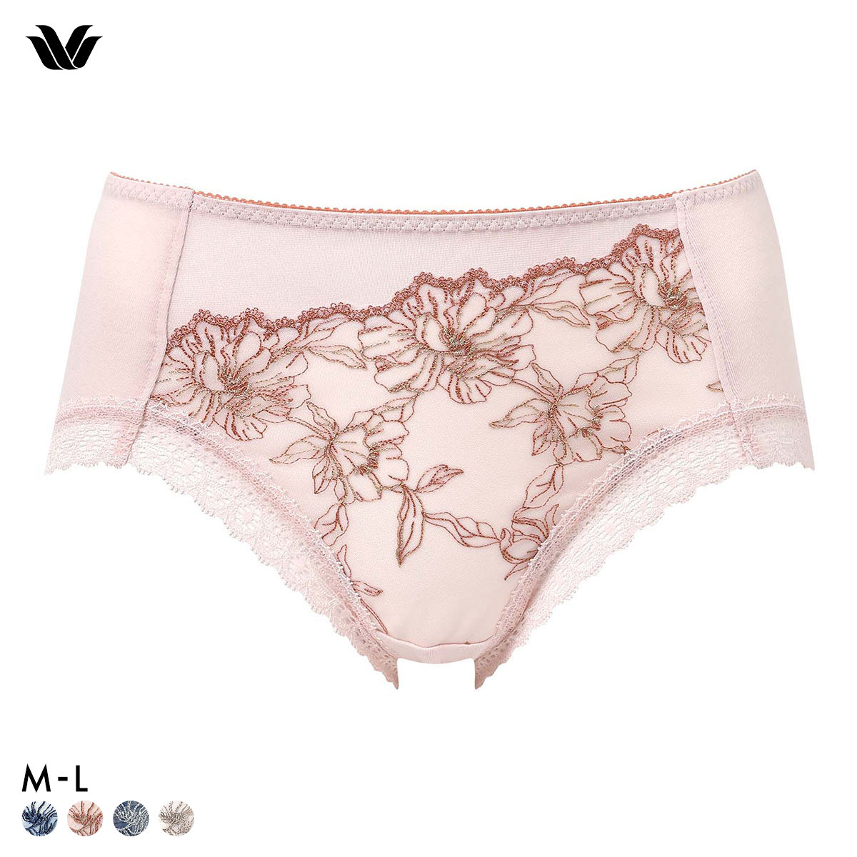 ワコール スムージングブラ 着やせすっきり ショーツ ML はきこみふつう Wacoal PXC205 05G(LPI-薄ピンク-M)