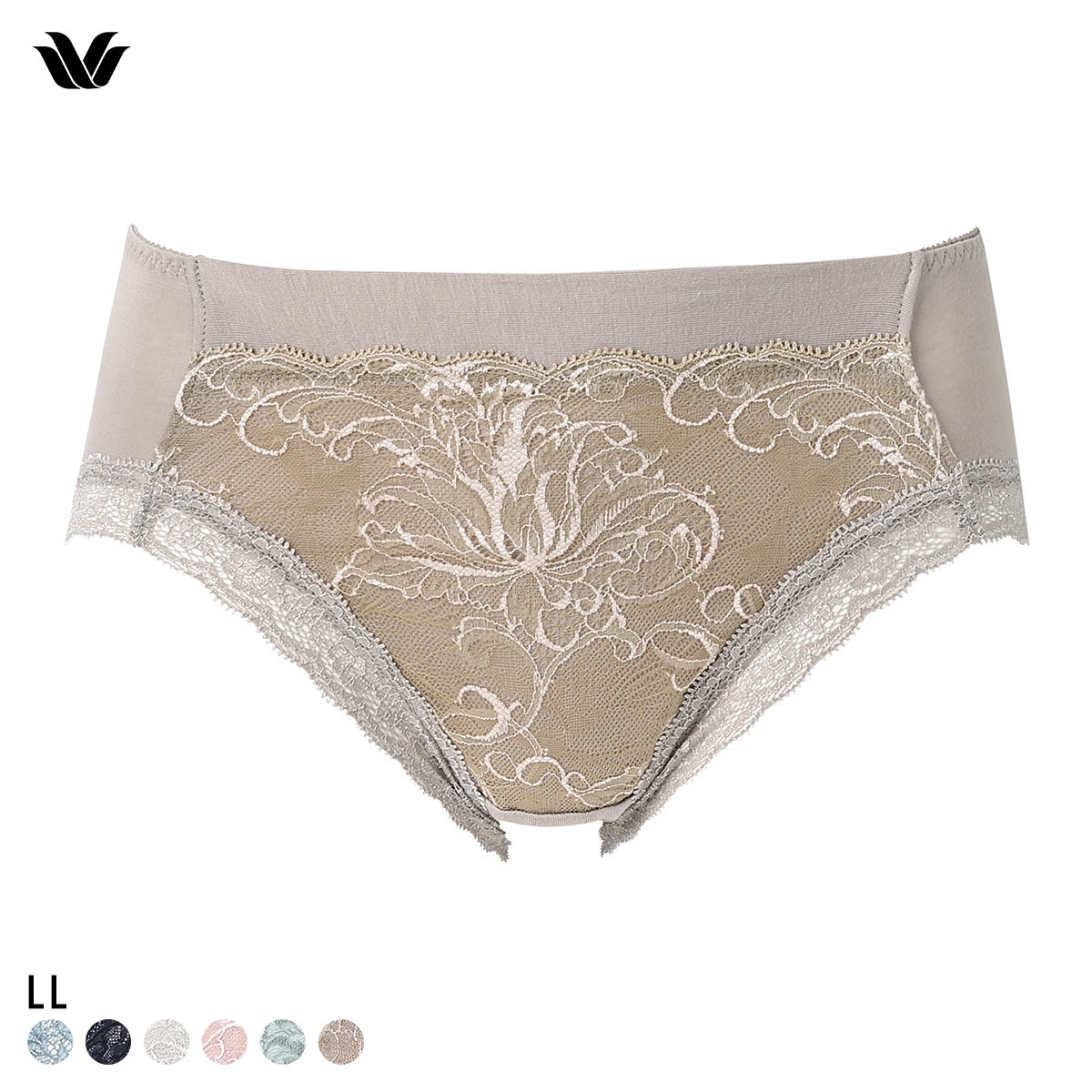 ワコール ナチュラルメイクブラ ショーツ LL ノーマル はきこみふつう Wacoal PXC207 07G 大きいサイズ(BR-ブラウン-LL)