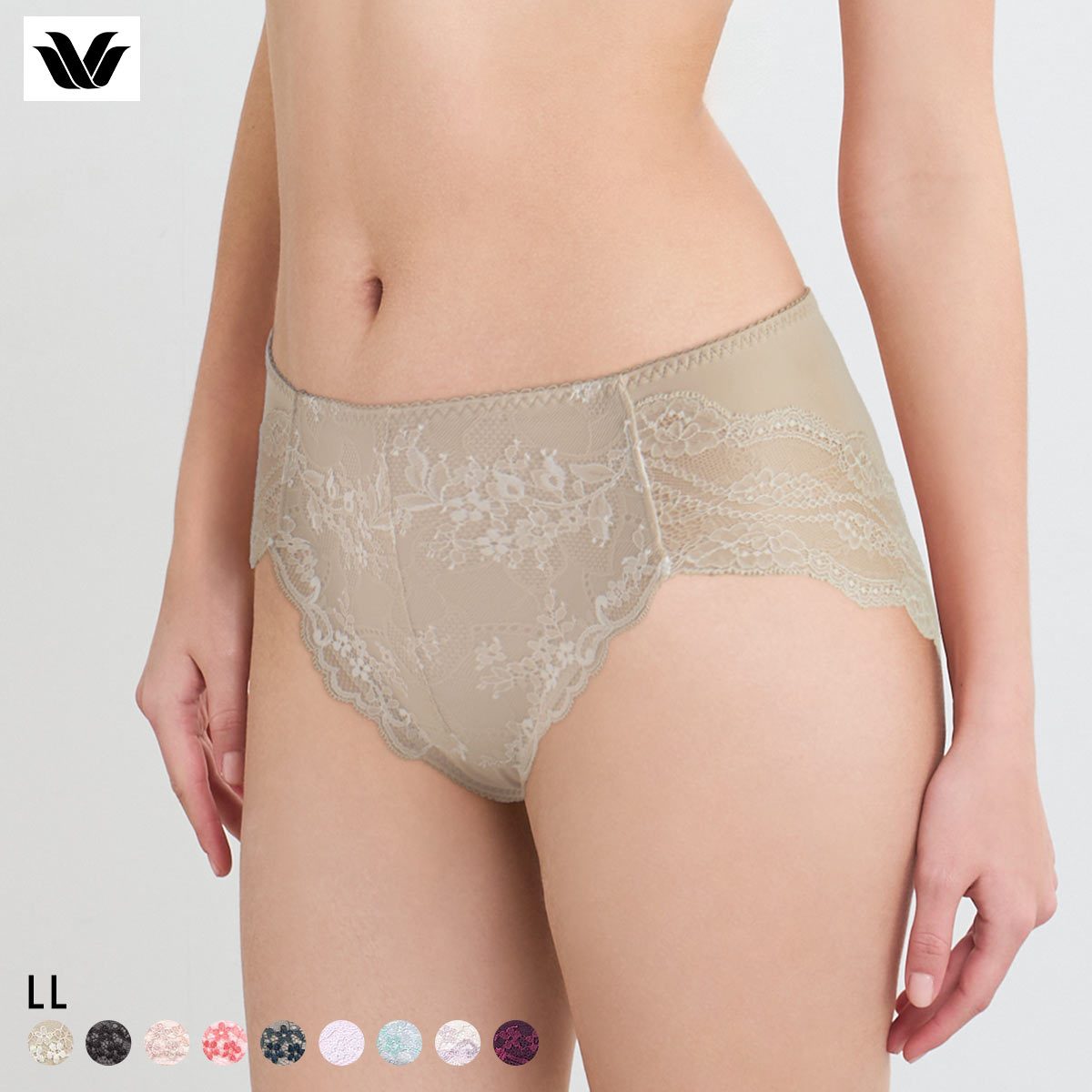 ワコール ナチュラルメイクブラ ショーツ LL ハイレッグ はきこみふつう Wacoal PXC208 08G(BE-ベージュ-LL)