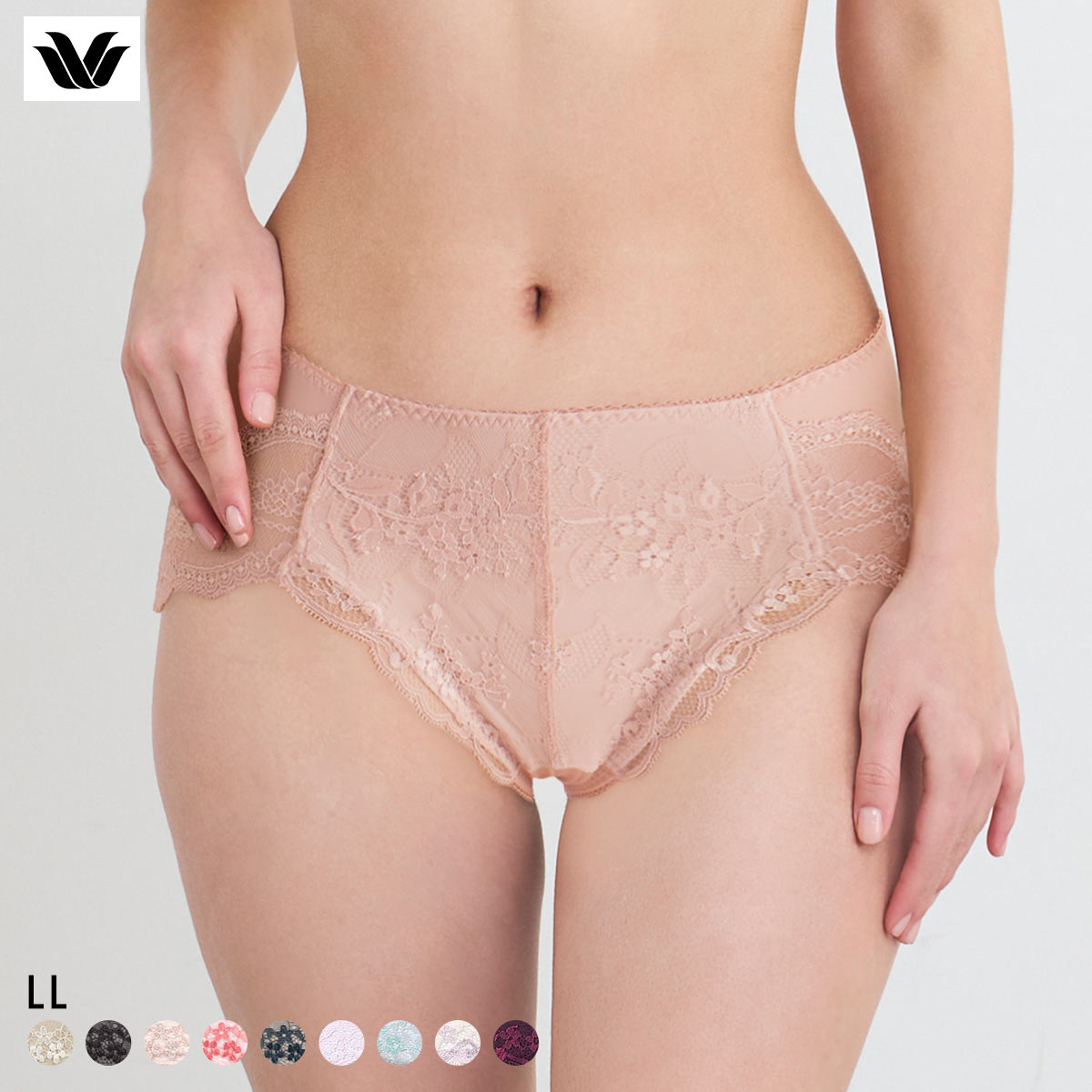 ワコール ナチュラルメイクブラ ショーツ LL ハイレッグ はきこみふつう Wacoal PXC208 08G(PB-ピンクベージュ-LL)