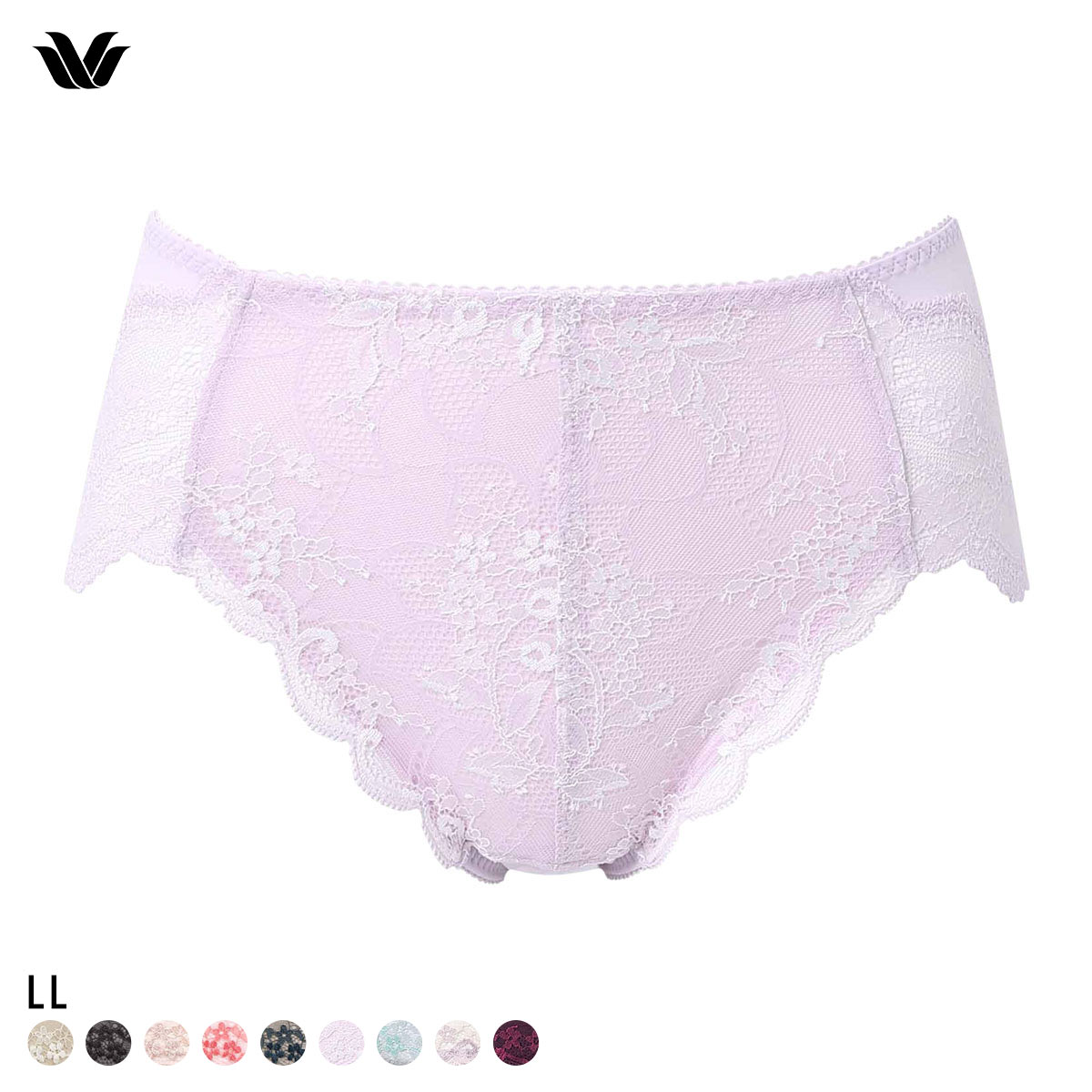 ワコール ナチュラルメイクブラ ショーツ LL ハイレッグ はきこみふつう Wacoal PXC208 08G(PU-パープル-LL)