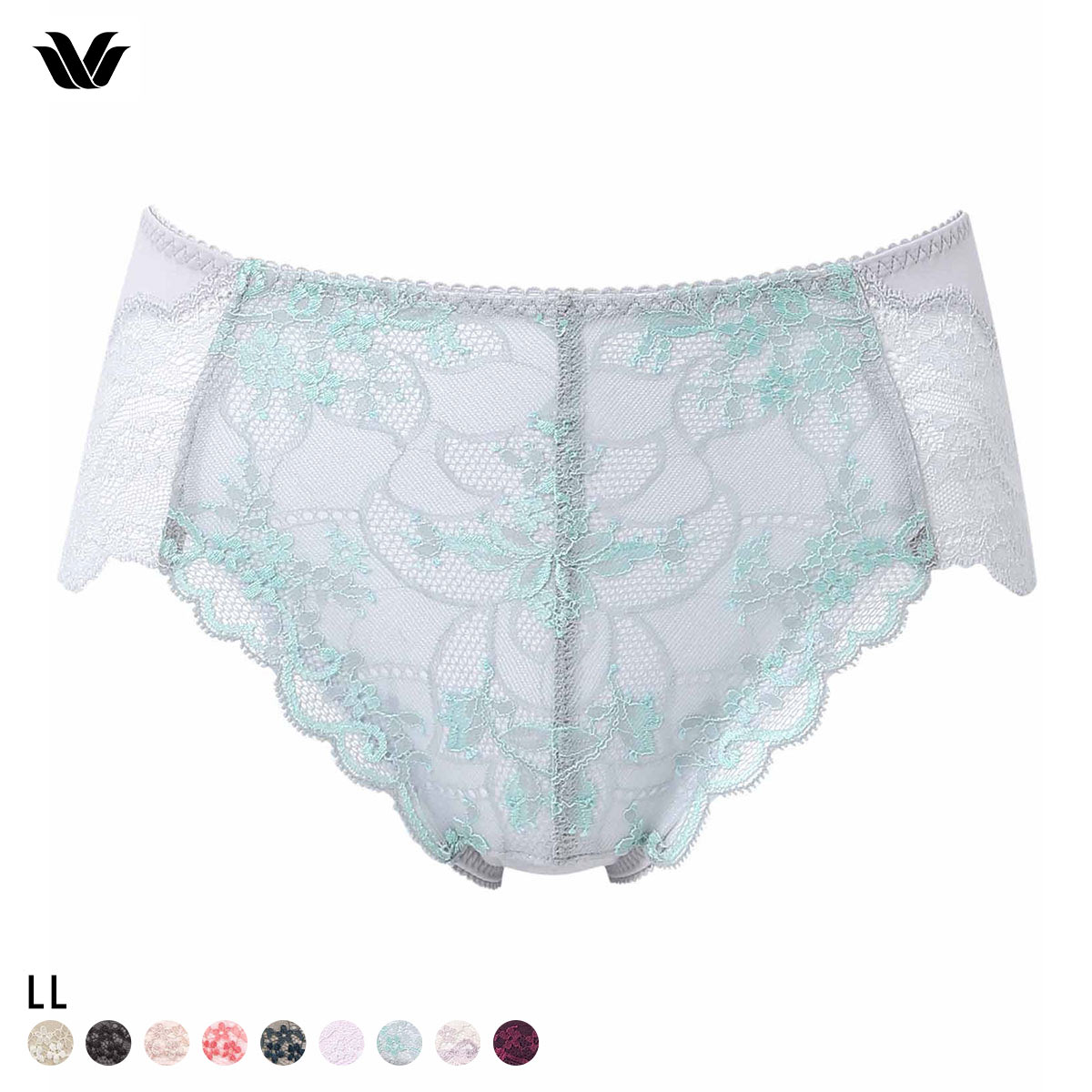 ワコール ナチュラルメイクブラ ショーツ LL ハイレッグ はきこみふつう Wacoal PXC208 08G(GY-グレー-LL)