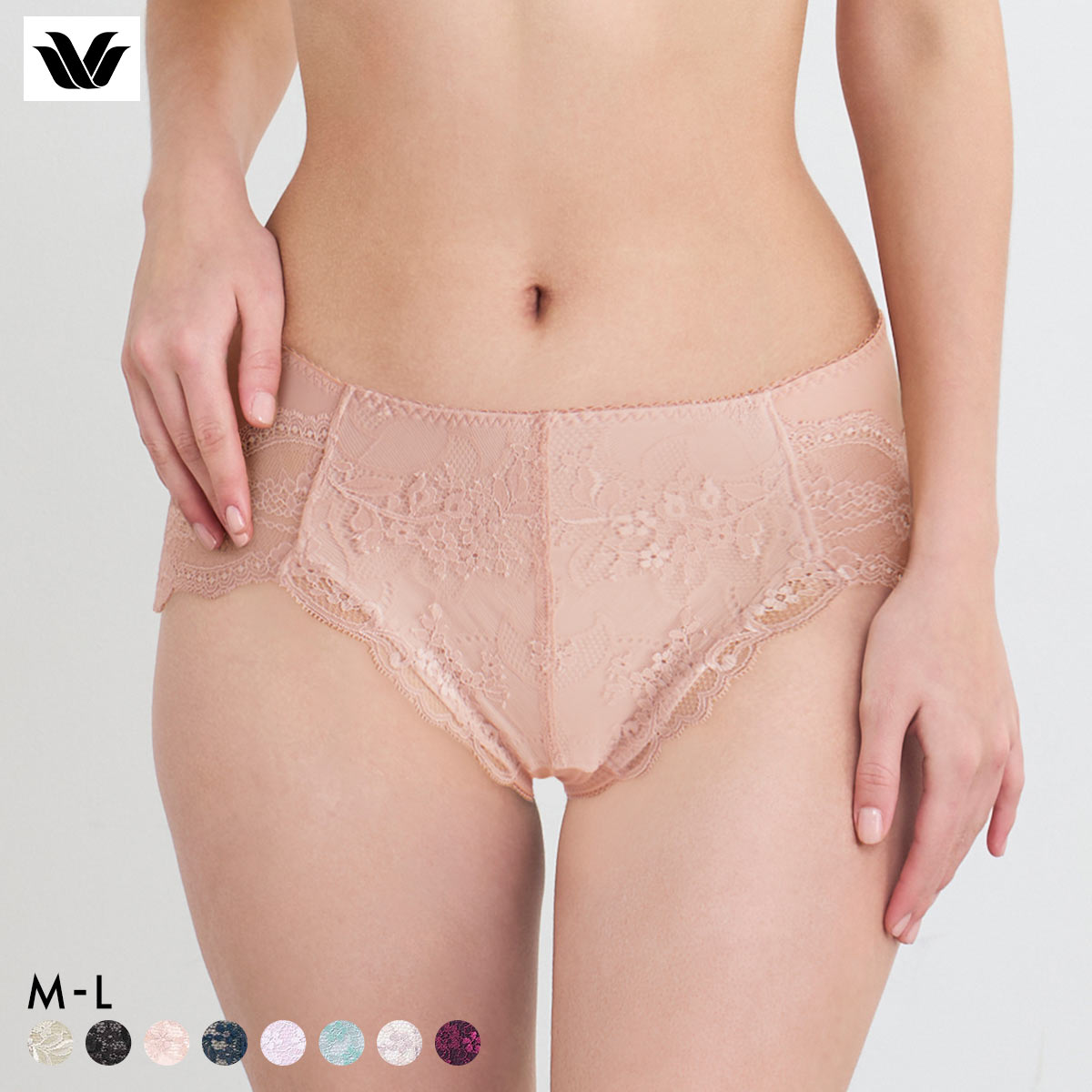 ワコール ナチュラルメイクブラ ショーツ ML ハイレッグ はきこみふつう Wacoal PXC208 08G(PB-ピンクベージュ-M)