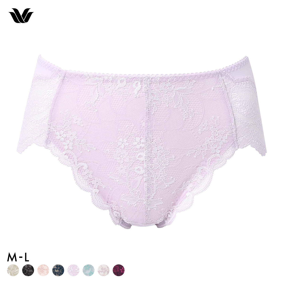 ワコール ナチュラルメイクブラ ショーツ ML ハイレッグ はきこみふつう Wacoal PXC208 08G(PU-パープル-M)