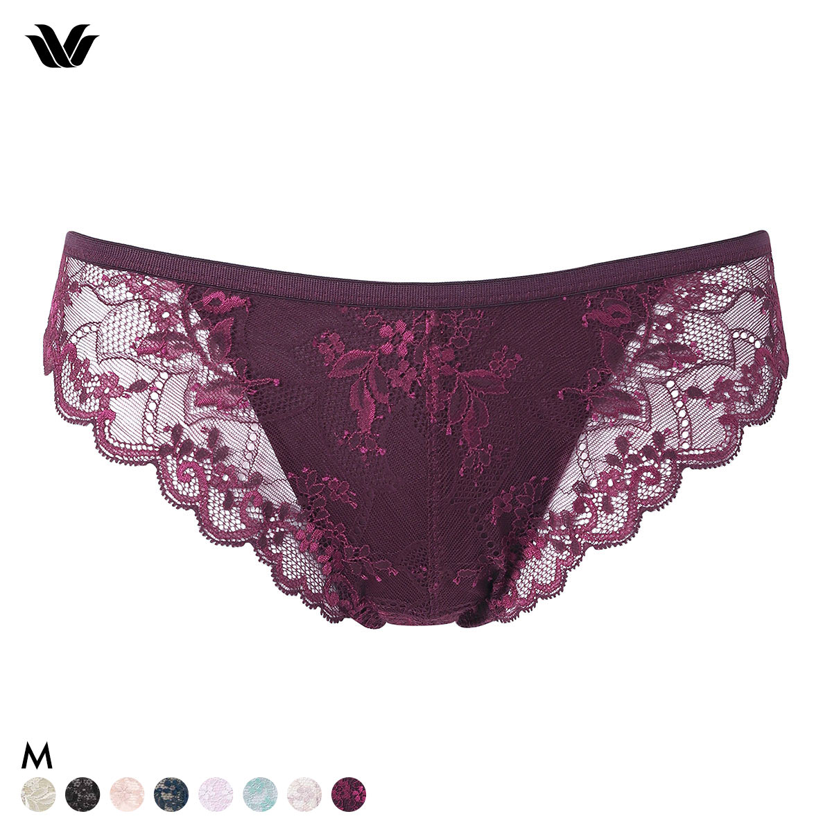 ワコール ナチュラルメイクブラ Tバックショーツ ブラジリアン 総レース Wacoal PXC408 08G(WI-ワイン-M)