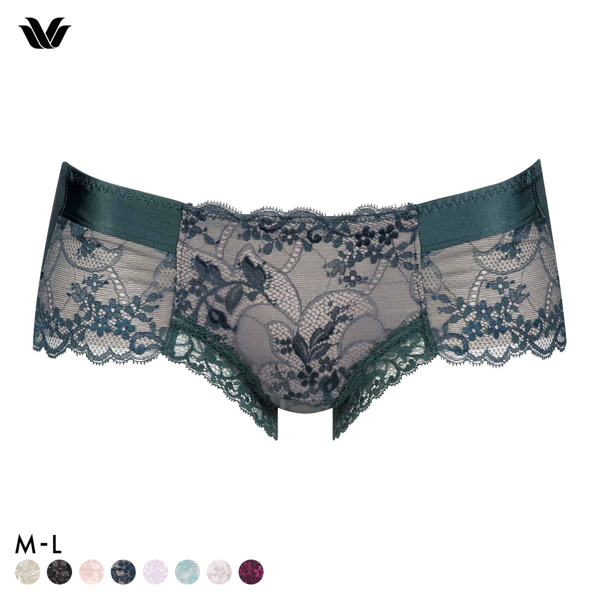 ワコール ナチュラルメイクブラ ボーイレングスショーツ ローライズ ML Wacoal PXC608 08G(GR-グリーン-M)