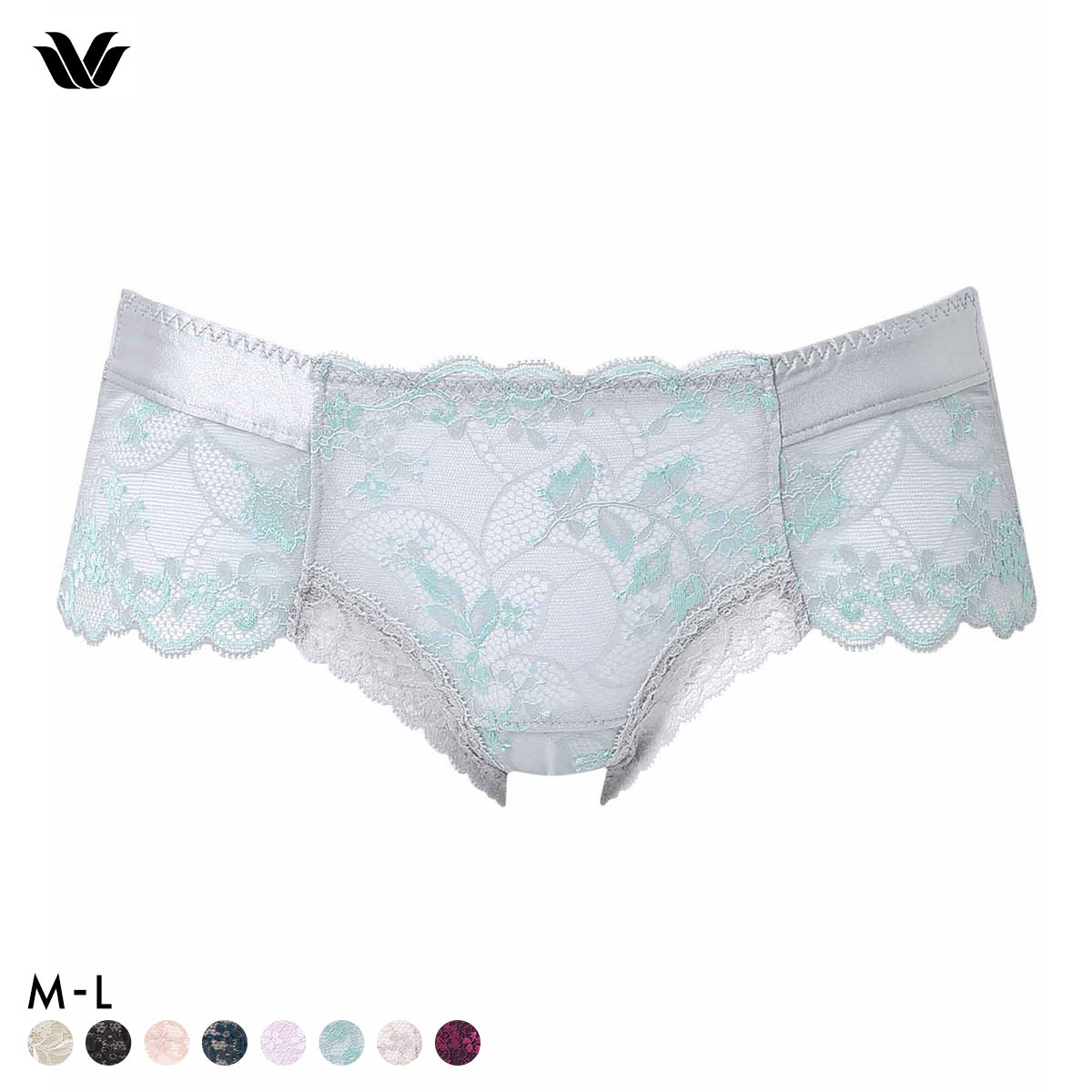 ワコール ナチュラルメイクブラ ボーイレングスショーツ ローライズ ML Wacoal PXC608 08G(GY-グレー-M)