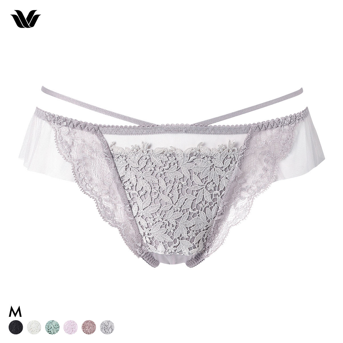 ワコール プレミアム 18series BXD418 PXD418 18G ショーツ Tバック M バックレース Wacoal(GY-グレー-M)