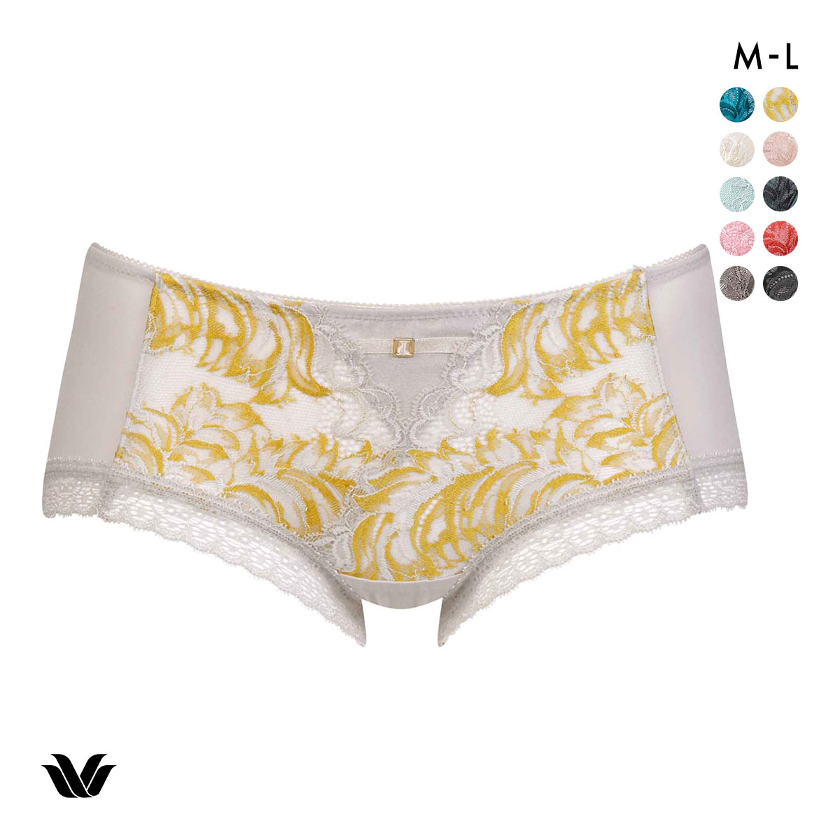 ワコール Wacoal プレミアム 12series BXD412 BXD712 PXD612 12G ショーツ ボーイレングス あさめ ML 単品(GY-グレー-M)