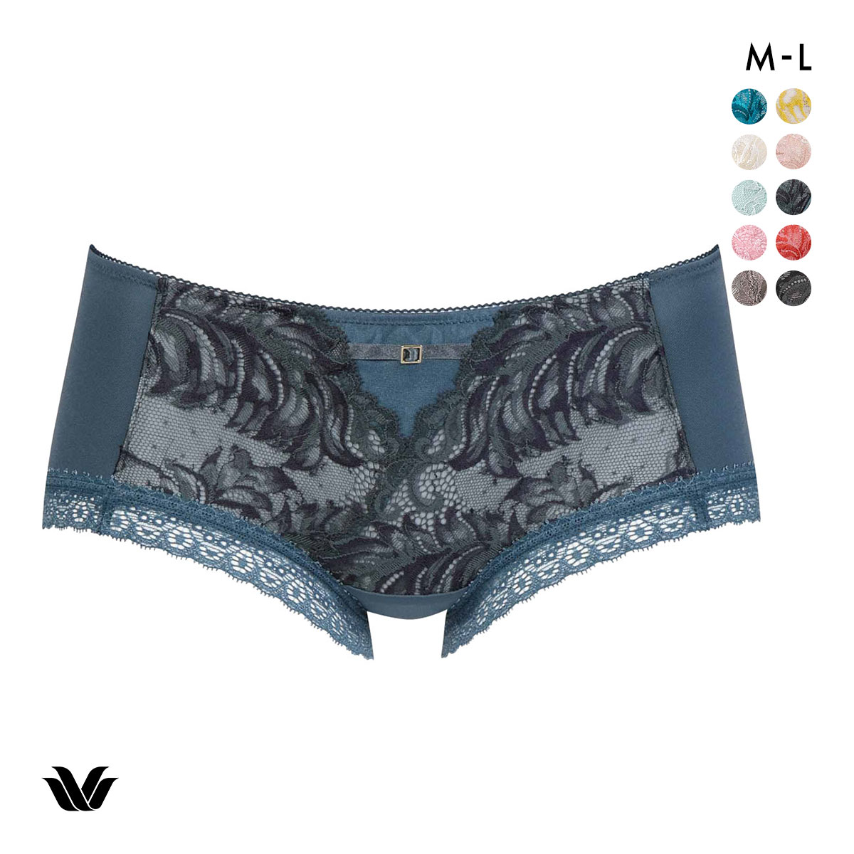 ワコール Wacoal プレミアム 12series BXD412 BXD712 PXD612 12G ショーツ ボーイレングス あさめ ML 単品(BG-ブルーグリーン-M)