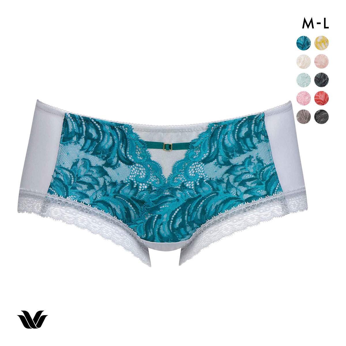 ワコール Wacoal プレミアム 12series BXD412 BXD712 PXD612 12G ショーツ ボーイレングス あさめ ML 単品(GR-グリーン-M)