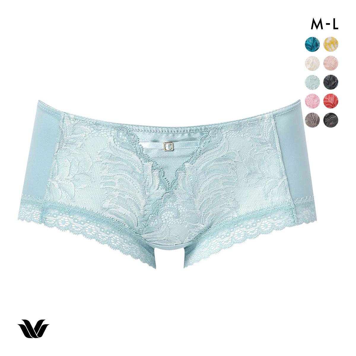 ワコール Wacoal プレミアム 12series BXD412 BXD712 PXD612 12G ショーツ ボーイレングス あさめ ML 単品(TU-ターコイズ-M)