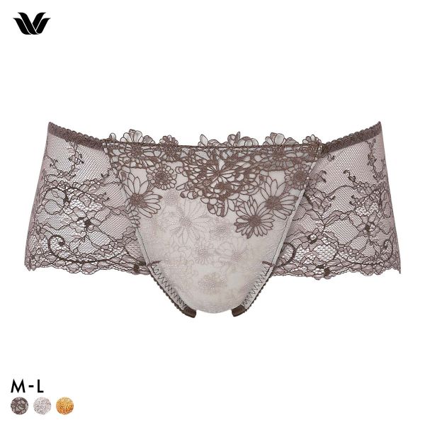 ワコール プレミアム 25series BXD425 BXD725 25G ショーツ ボーイレングス あさめ ML Wacoal(BR-ブラウン-M)