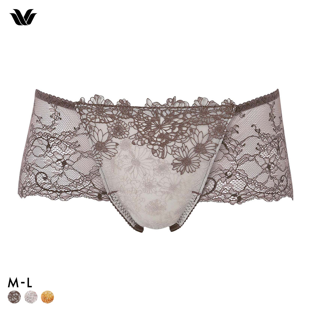 ワコール プレミアム 25series BXD425 BXD725 25G ショーツ ボーイレングス あさめ ML Wacoal(BR-ブラウン-M)