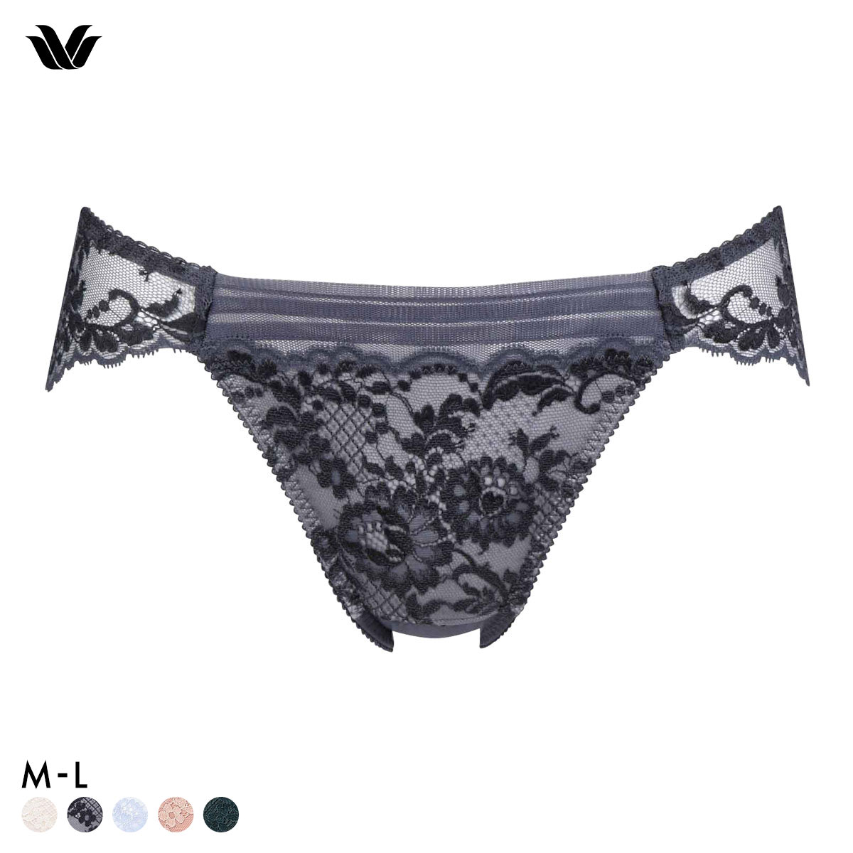 ワコール プレミアム 13series BXD413 BXD713 PXD713 13G バックレース ショーツ ハイレッグ あさめ ML Wacoal(GY-グレー-M)