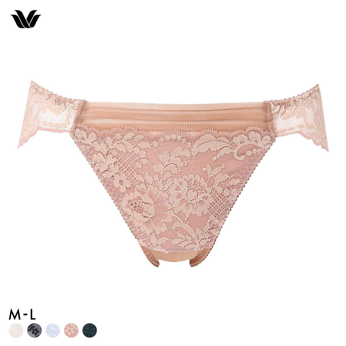 ワコール プレミアム 13series BXD413 BXD713 PXD713 13G バックレース ショーツ ハイレッグ あさめ ML Wacoal(LBR-薄ブラウン-M)