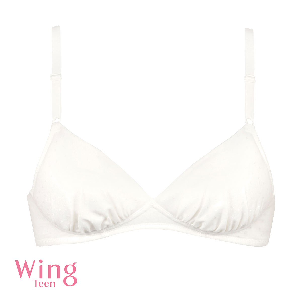 ワコール Wacoal ウイング Wing teen ジュニア STEP3 ノンワイヤーブラジャー ABCD ティーン 中高生におすすめ 女の子 単品(IV-アイボリー-A60)