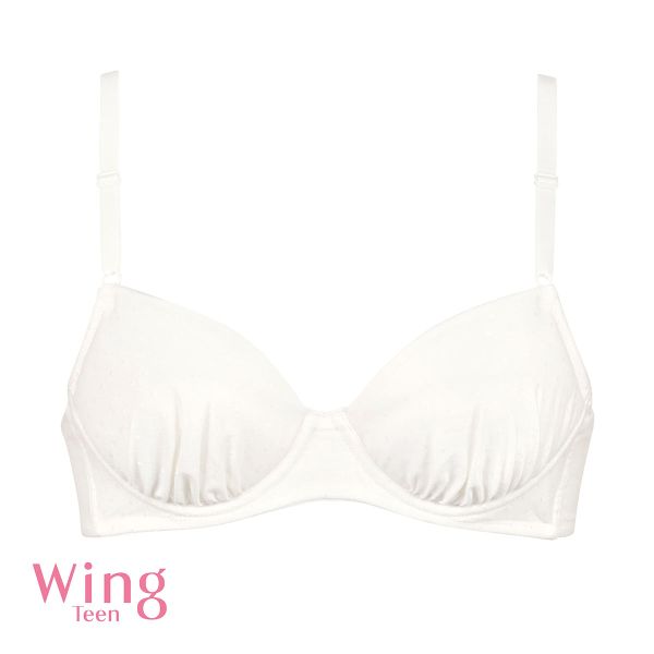 ワコール Wacoal ウイング Wing teen ジュニア STEP3 ジュニアブラジャー 3/4カップ 綿混 ABCDEF 女の子 中高生におすすめ 単品